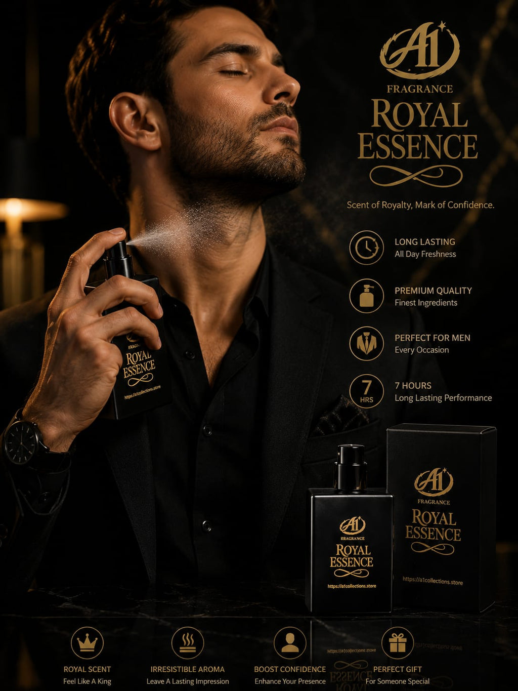 Royal Essence Luxury Long Lasting Perfume For Men – Premium 50ML Fragrance